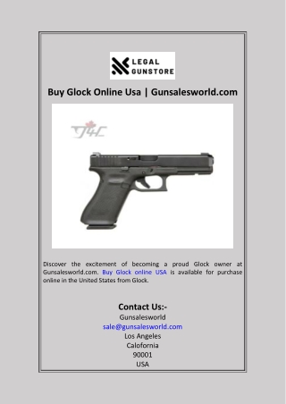 Buy Glock Online Usa  Gunsalesworld.com