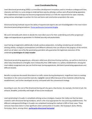 perforación direccional horizontal