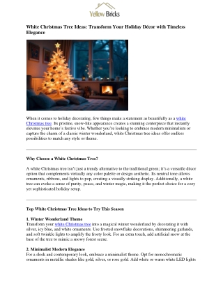Enchanting White Christmas Tree Ideas: Inspire Your Festive Décor