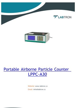 Portable-Airborne-Particle-Counter-LPPC-A30 (2)Portable Airborne Particle Counte