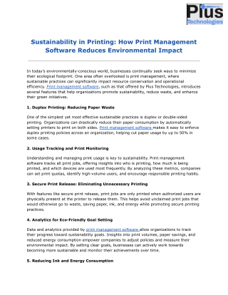 Sustainability in Printing_ How Print Management Software Reduces Environmental Impact