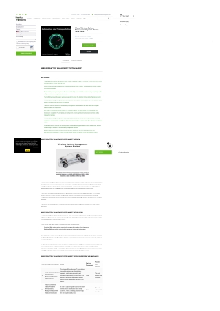 Global Wireless Battery Management System Market Analysis