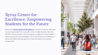 Xyruz Center for Excellence|Industry-Oriented Training in Kerala