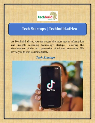 Tech Startups | Techbuild.africa