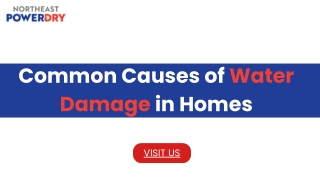 Common Causes of Water Damage in Homes