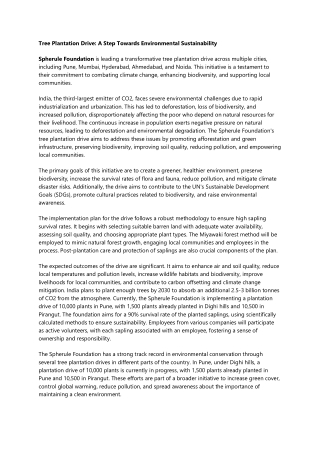 Tree Plantation Drive: A Step Towards Environmental Sustainability