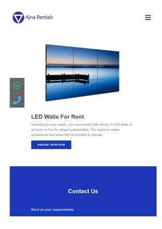 LED wall for rental in Bangalore With Free Delivery