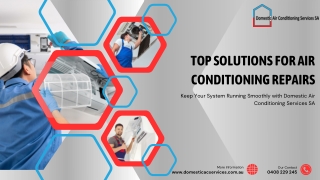 Air Conditioning Repairs Adelaide--Domestic Air Conditioning Services SA