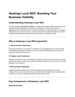 Heatmap local SEO
