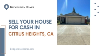 Sell My House Fast in Citrus Heights