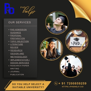 PhD Admission Guidance Proposal Preparation Topic Selection Literature Review Research Design and Methodology Implementa