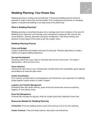 The Decor INC - Bespoke Wedding Planner In Patna