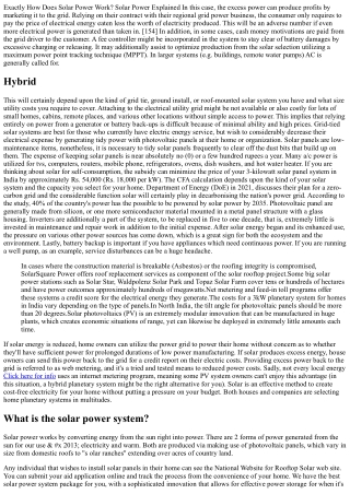 Purchase Roof Solar Panel Online At Finest Rates In India