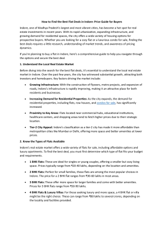 Why Row Villas Are Becoming a Popular Choice for Families in Indore