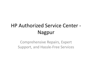 HP_Service_Center_Nagpur_Presentation