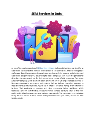 SEM services in Dubai