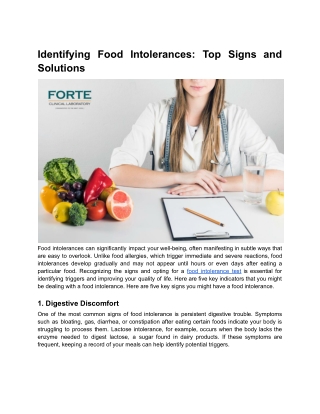 Identifying Food Intolerances_ Top Signs and Solutions