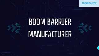 Boom Barrier Manufacturer