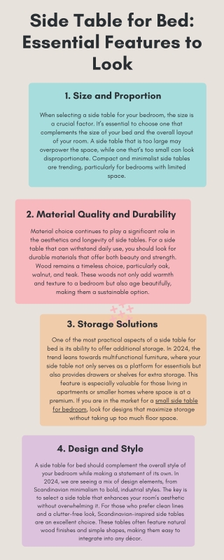 Side Table for Bed: Essential Features to Look