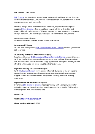 DHL Chennai