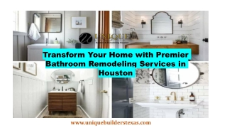 Top Bathroom Remodeling Services in Houston