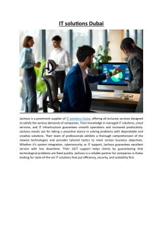 IT solutions Dubai