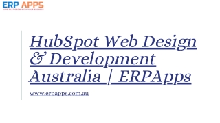 HubSpot Web Design & Development Australia  ERPApps
