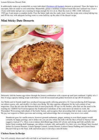 Lemon Delicious By Vj Cooks With Very Easy Step-by-step Video