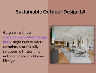 Sustainable Outdoor Design LA