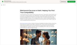 Matrimonial Services in Delhi: Helping You Find True Compatibility