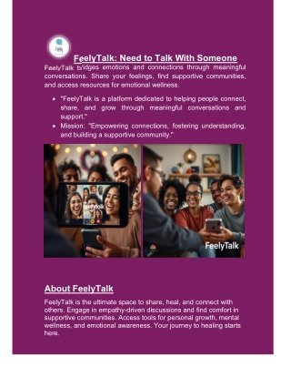 Need to Talk with Friends using FeelyTalk