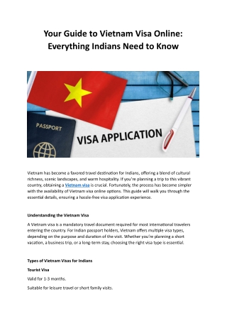 Your Guide to Vietnam Visa Online Everything Indians Need to Know