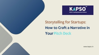 Storytelling for Startups How to Craft a Narrative in Your Pitch Deck