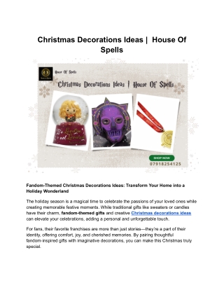 Christmas Decorations Ideas _  House Of Spells