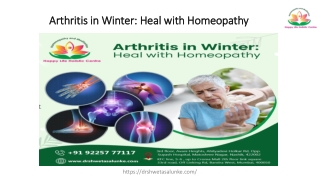 Arthritis in Winter Heal with Homeopathy