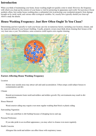 House Washing Regularity: Exactly How Often Should You Clean?