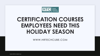 Turn Your Holiday Break into a Career Boost Enroll in Certification Courses