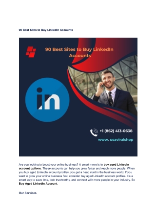 90 Best Sites to Buy LinkedIn Accounts