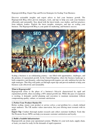 Hypergrowth Blog Expert Tips and Proven Strategies for Scaling Your Business