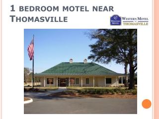 1 bedroom motel near Thomasville
