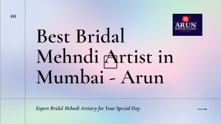 Best Bridal Mehndi Artist in Mumbai - Arun
