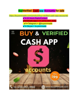 Benefits to Buy Verified Cash App Accounts in Best Site 2024