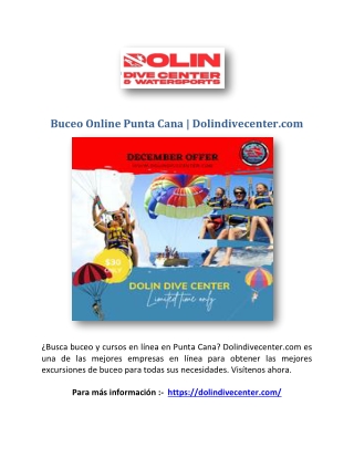 Buceo Online Punta Cana