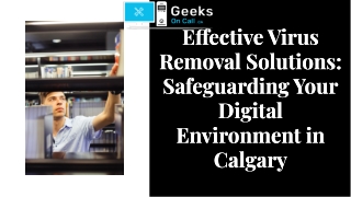 Virus removal Calgary
