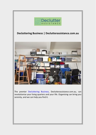 Decluttering Business  Declutterassistance.com.au