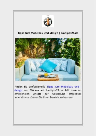 Tipps Zum Möbelbau Und -design  Bautipps24.de