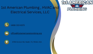 1st American Plumbing , HVAC and Electrical Services, LLC