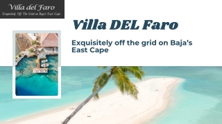 Stone Beach Cottage in Mexico - Villa Del Faro