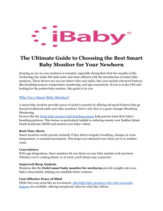 Baby monitor with two-way communication