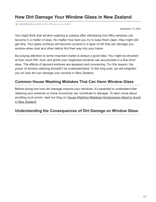 how-dirt-damage-your-window-glass-in-new-zealand